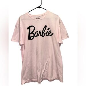 Barbie Light Pink Tee with Black Logo